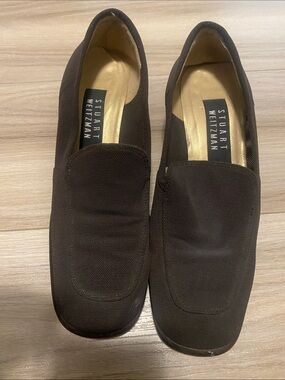 Stuart Weitzman Dark Brown Slip-On heels